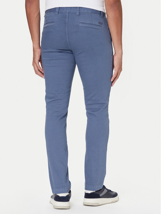 BOSS BOSS Chino kalhoty 50547865 Modrá Slim Fit