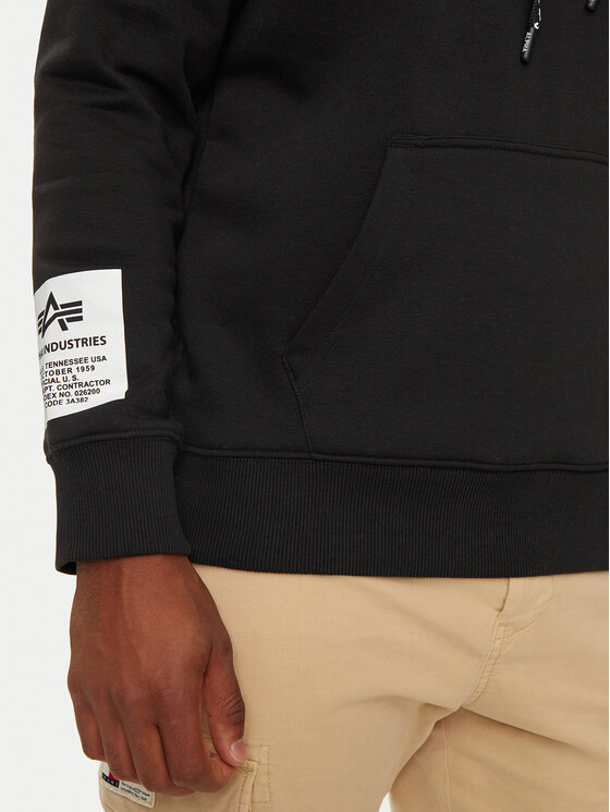 Alpha Industries Alpha Industries Majica dugih rukava 126803 Crna Regular Fit