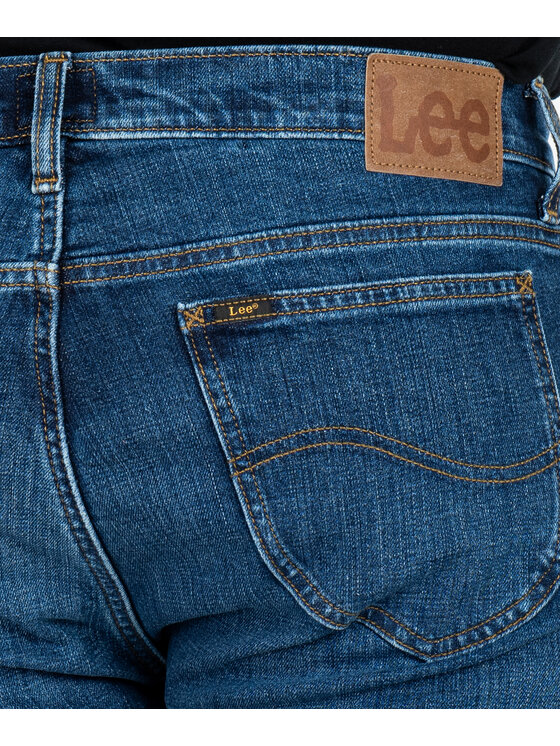 Lee Lee Jeansy 112358461 Niebieski Slim Fit