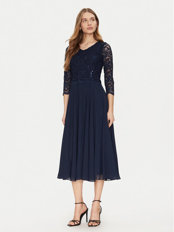 Swing Swing Coctailkleid 5AI08900 Dunkelblau Regular Fit