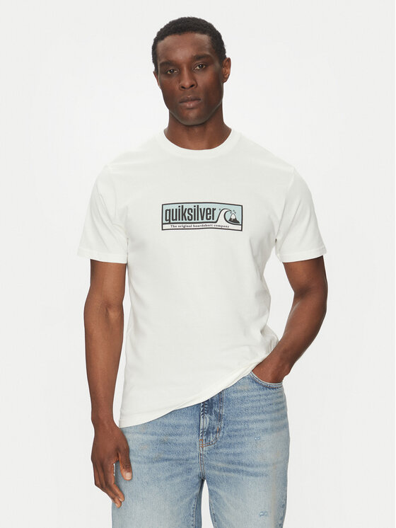 Quiksilver Quiksilver T-Shirt EQYZT08040 Bílá Regular Fit