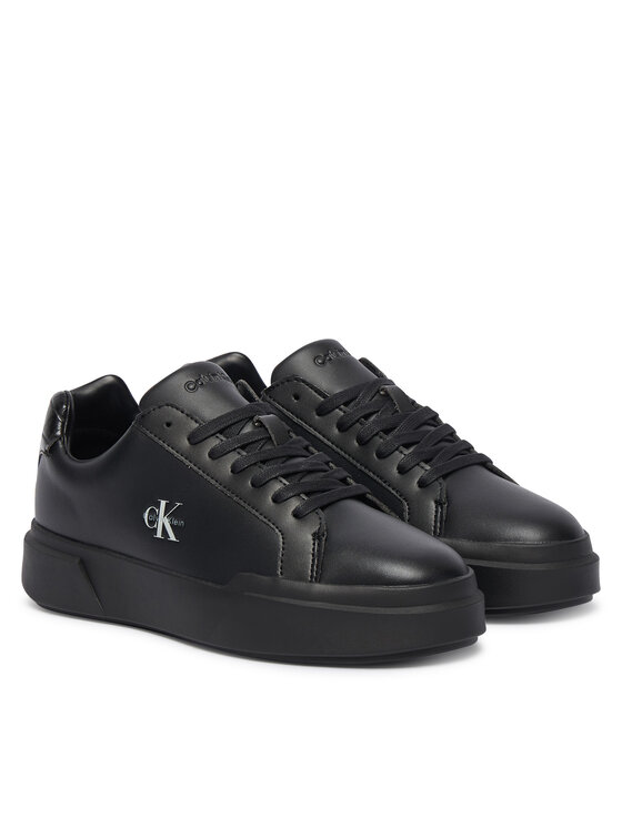 Calvin Klein Calvin Klein Sneakers Chunky Cups Laceup Lth Bt Croc HW0HW03223 Negru