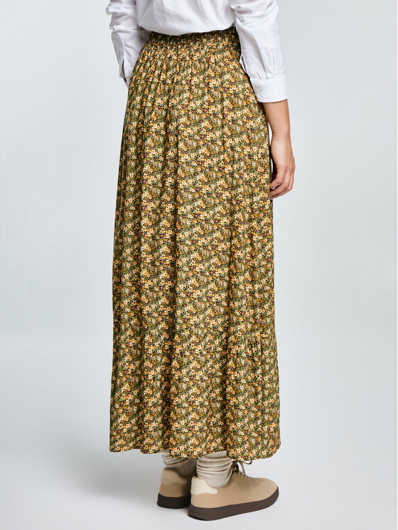 BIG STAR BIG STAR Spódnica maxi INGER Żółty Basic Fit