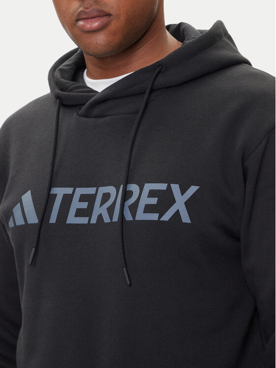 adidas adidas Majica dugih rukava Terrex Multi Large Logo IZ3305 Crna Regular Fit