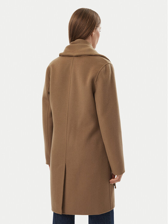 MICHAEL Michael Kors MICHAEL Michael Kors Płaszcz wełniany 77A7146M22 Brązowy jasny Regular Fit