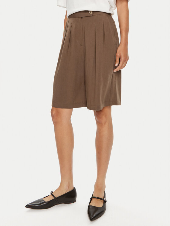 ViCOLO ViCOLO Szövet rövidnadrág TB1568 Barna Regular Fit