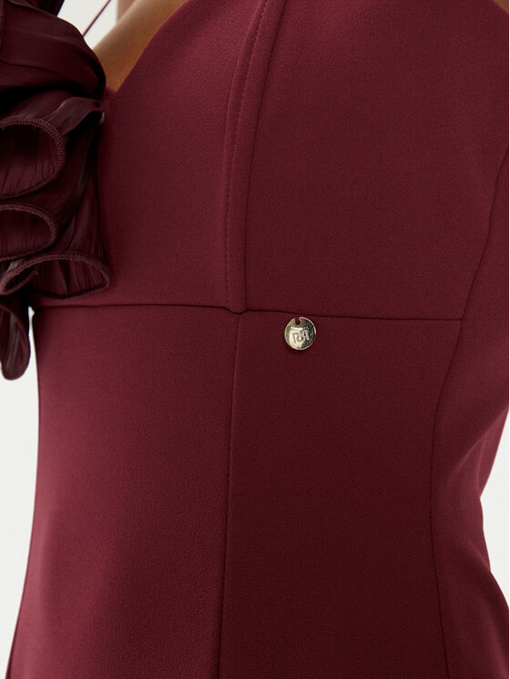 Rinascimento Rinascimento Coctailkleid CFC0121697003 Dunkelrot Regular Fit