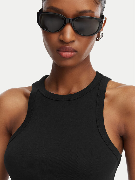 HUGO HUGO Top The Plain Tank 50515651 Crna Slim Fit