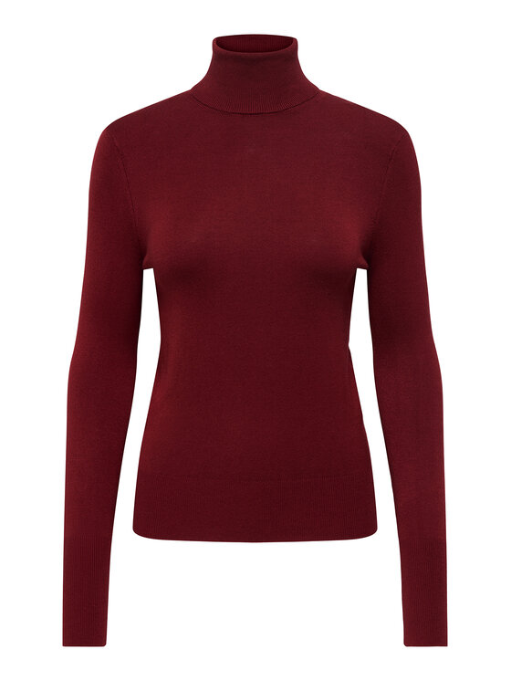 ONLY ONLY Golf Venice 15183772 Bordowy Regular Fit