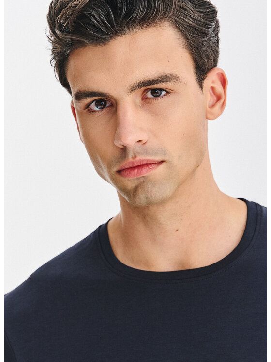 Pako Lorente Pako Lorente T-Shirt P000B-TT-005 Granatowy Regular Fit