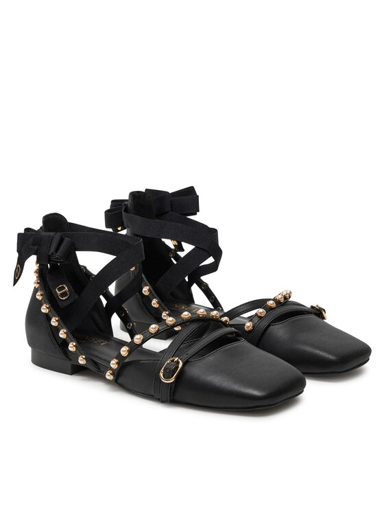 TWINSET TWINSET Μπαλαρίνες 242TCP152 Μαύρο