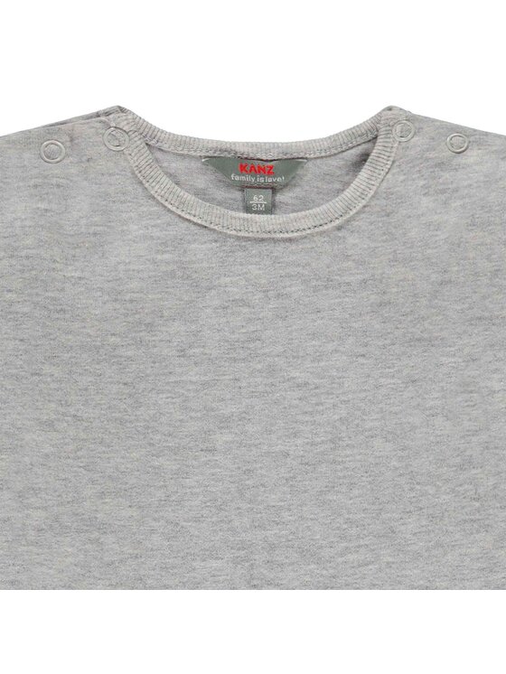 Kanz Kanz Bluzka 1926601-8095 Szary Basic Fit