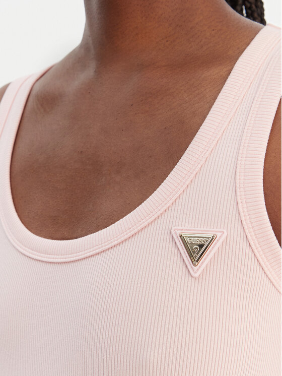 Guess Guess Top V4YP06 K8RT2 Růžová Regular Fit