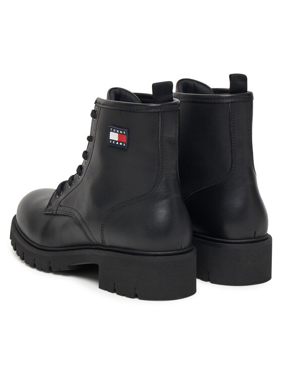 Tommy Jeans Tommy Jeans Traperid Tjw Lace Up Leather Boot EN0EN02824 Must