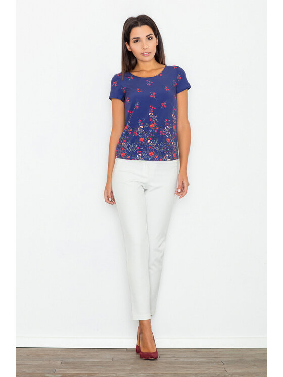 FIGL FIGL Bluzka M540 Kolorowy Regular Fit