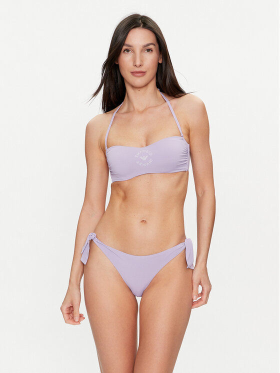 Dámské Plavky Emporio Armani, Velikost:L, Barva: Fialová, 262737 4R306 00097