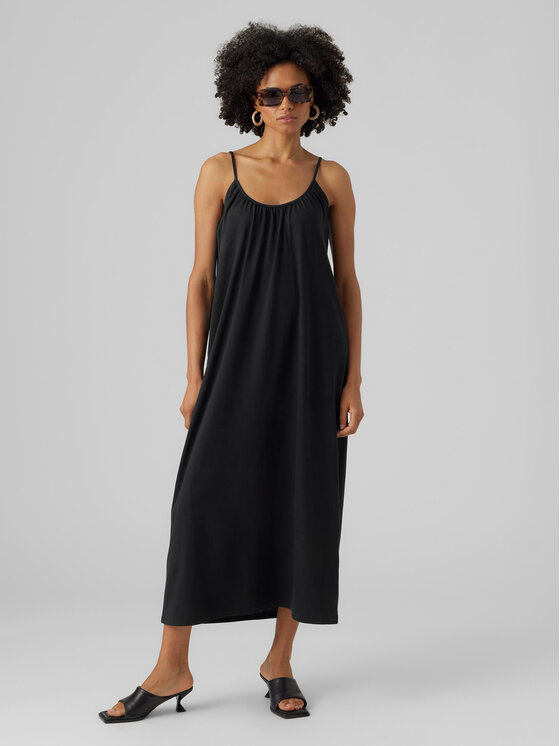 Vero Moda Vero Moda Vasarinė suknelė Luna 10286077 Juoda Regular Fit