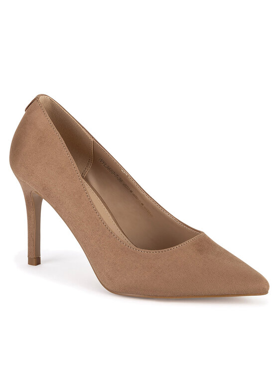 DeeZee DeeZee Pantofi cu toc subțire WYL3660-7 Bej