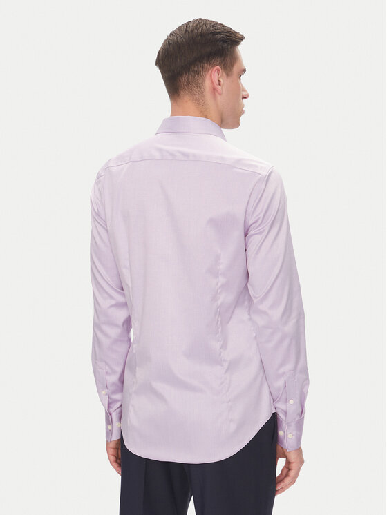 Calvin Klein Calvin Klein Koszula LV019EU035 Różowy Slim Fit