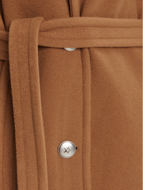 PINKO PINKO Cappotto di lana 105685 A2SM Marrone Regular Fit