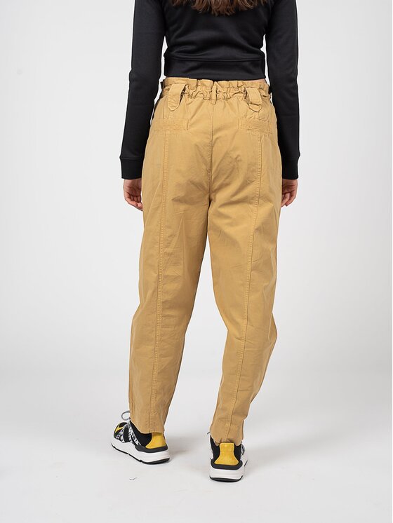 PINKO PINKO Spodnie materiałowe 1J10W1 Y849 Żółty Regular Fit