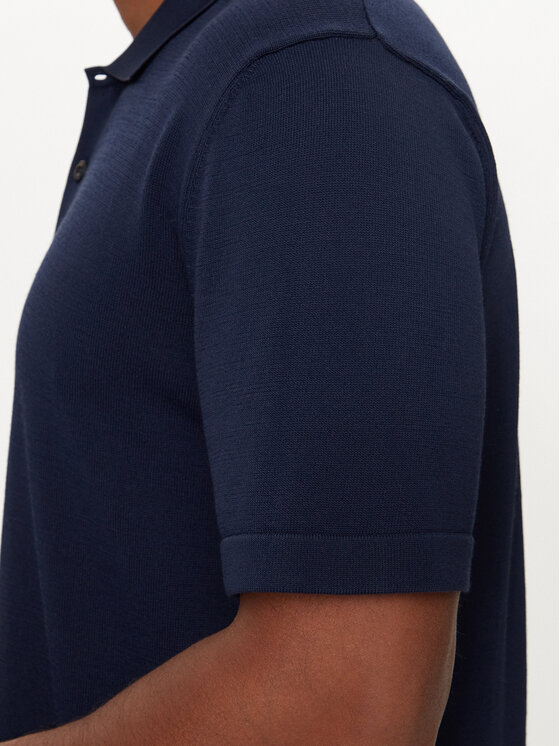 Sisley Sisley Polo majica 112AS300H Mornarsko modra Regular Fit