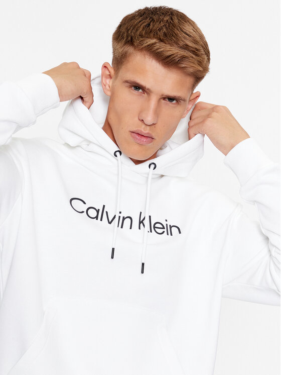 Férfi Pulóver Calvin Klein, Méret: L, Fehér, Hero K10K111345