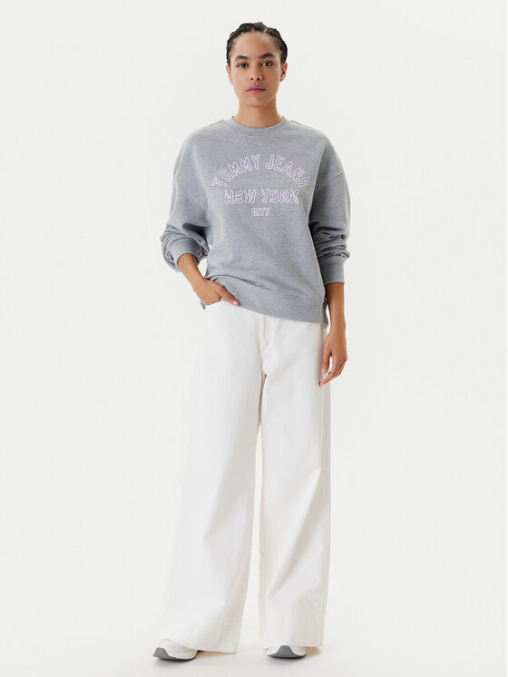 Tommy Jeans Tommy Jeans Суитшърт Varsity DW0DW21202 Сив Boxy Fit