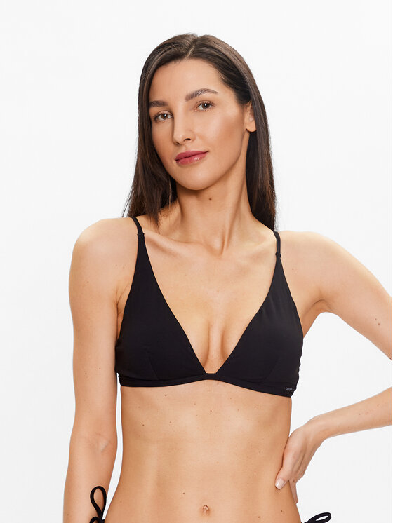 Calvin Klein Swimwear Bikini augšdaļa KW0KW02041 Melns