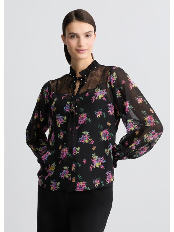 Liu Jo Blusa WA5252T4050M9473 Nero Regular Fit