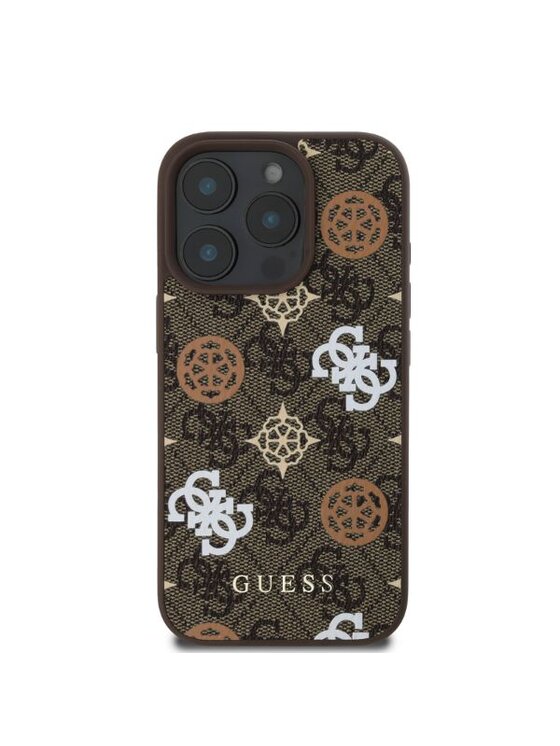 Guess Guess Etui na tablet Peony On 4G Background Brązowy