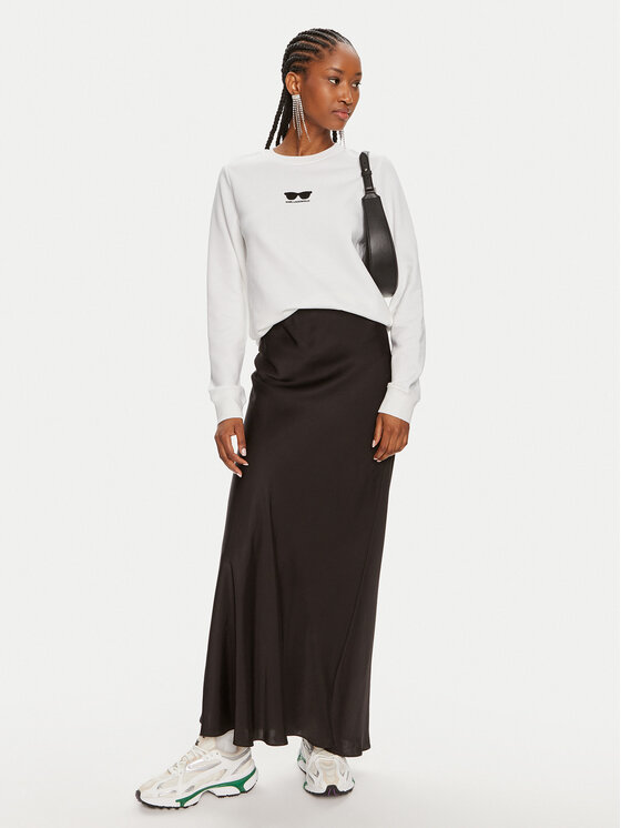 KARL LAGERFELD KARL LAGERFELD Світшот 245W1813 Білий Regular Fit