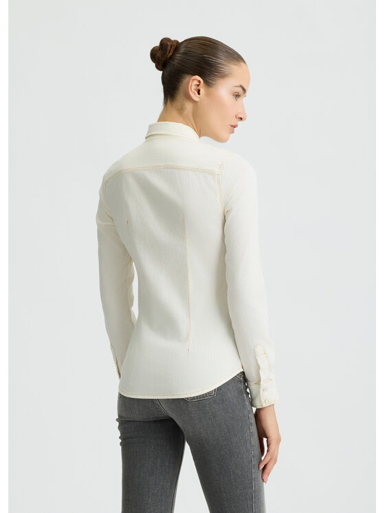 Liu Jo Liu Jo camicia di jeans UXX046D405110701 Bianco Regular Fit