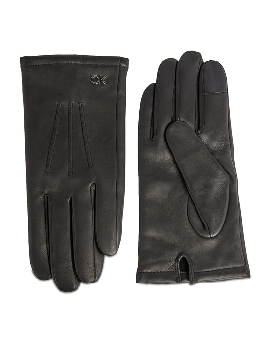 Calvin Klein Mănuși pentru Bărbați Gs Ck Metal Gloves Leather W/Box K50K511020 Negru