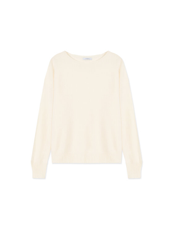 Motivi Motivi Sweter M343E002402N011 Biały Over Fit