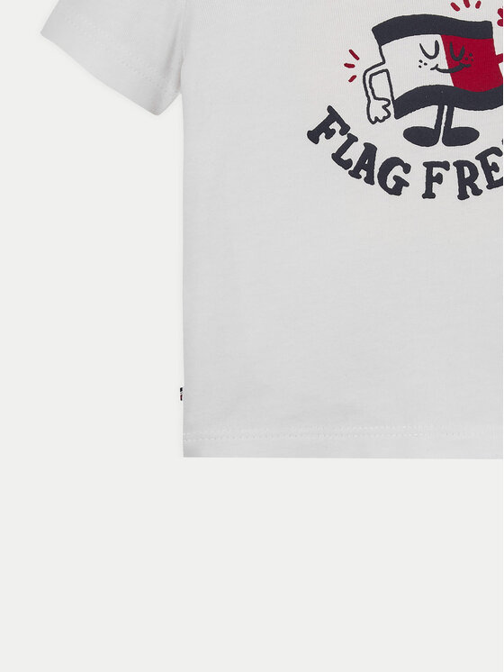 Tommy Hilfiger Tommy Hilfiger Тишърт Graphic KN0KN01964 Бял Regular Fit