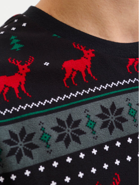 Jack & Jones Jack & Jones Піжама Tristan 12285375 Чорний Loose Fit