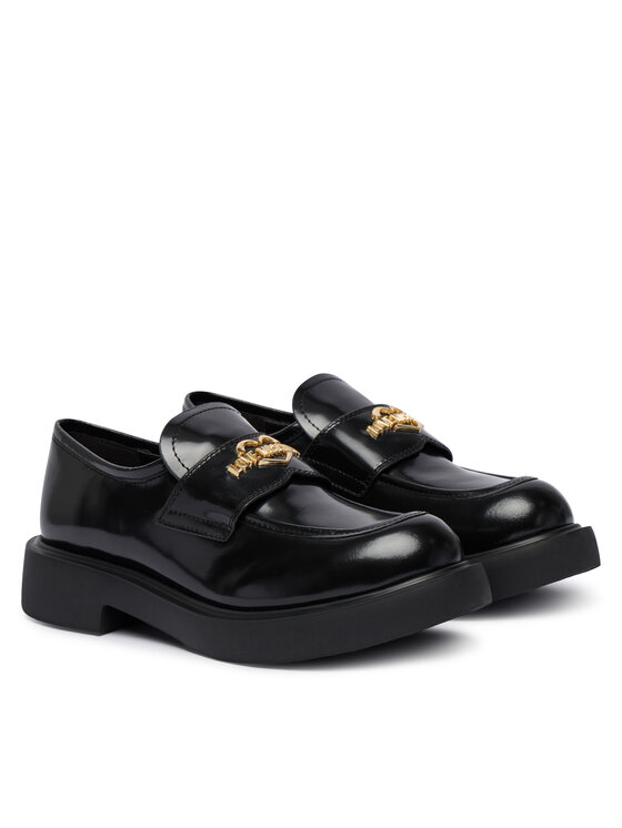 LOVE MOSCHINO LOVE MOSCHINO Loafersy JA10404G0NJD0000 Černá