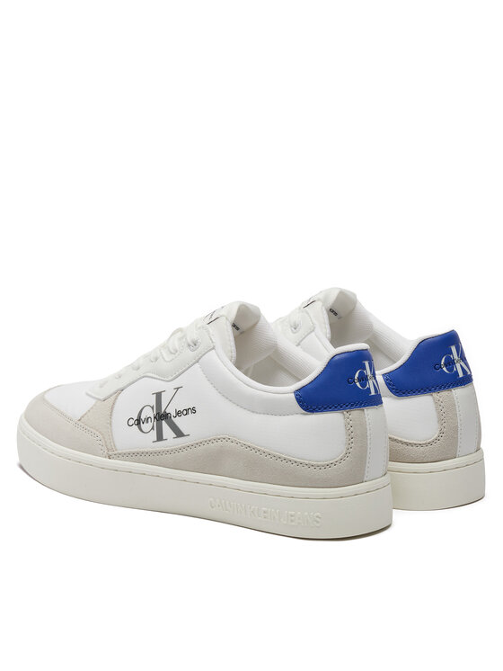 Calvin Klein Jeans Calvin Klein Jeans Laisvalaikio batai Classic Cupsole Low Mix Mtl YM0YM01033 Balta