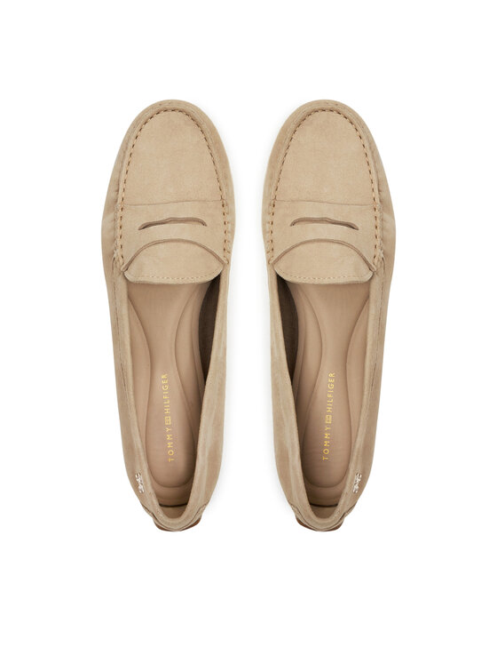 Tommy Hilfiger Tommy Hilfiger Мокасини Th Suede Driver Loafer FW0FW08563 Бежов