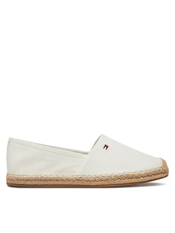 Tommy Hilfiger Tommy Hilfiger Espadrilles Flag Canvas Espadrille FW0FW08541 Écru