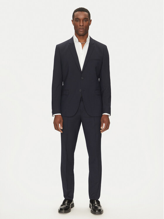 HUGO HUGO Garnitur Arti/Hesten232X 50533268 Granatowy Extra Slim Fit