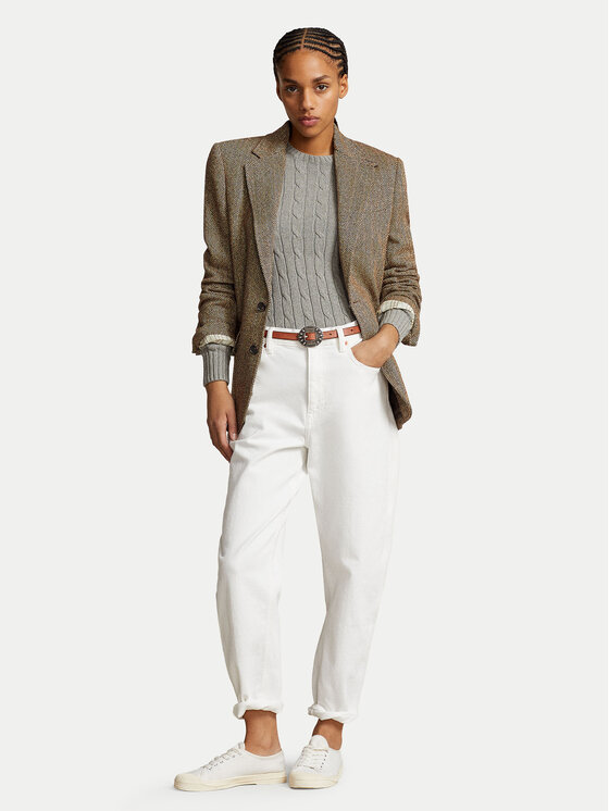 Polo Ralph Lauren Polo Ralph Lauren Sveter Julianna 211943903001 Sivá Regular Fit