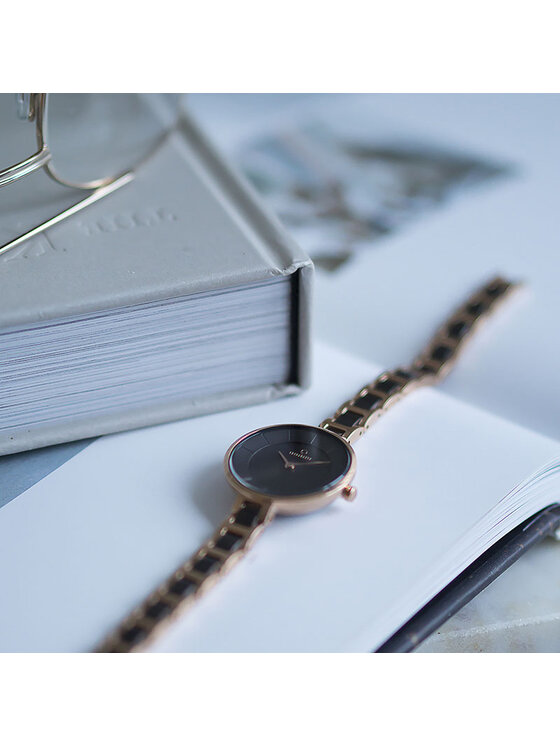 Obaku Obaku Zegarek V183LXVNSV Różowe złoto
