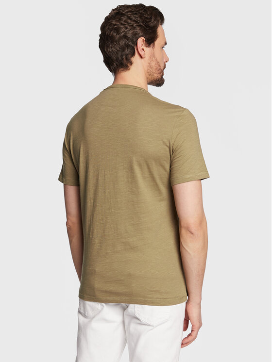 T-shirt Palm Window M3GI10 K6XN4 Verde Slim Fit