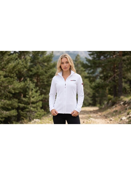Geographical Norway Geographical Norway Polar WA1726F/GN-WHITE Biały Fitted Fit