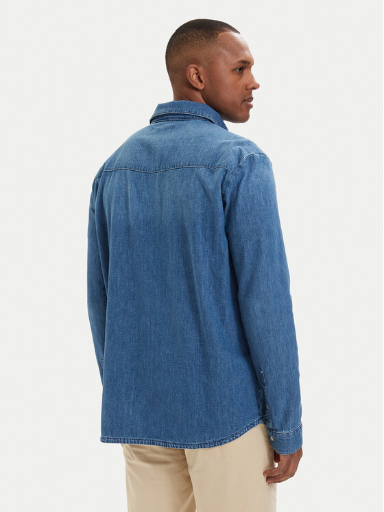 KARL LAGERFELD KARL LAGERFELD Koszula jeansowa 605903 562876 Niebieski Regular Fit