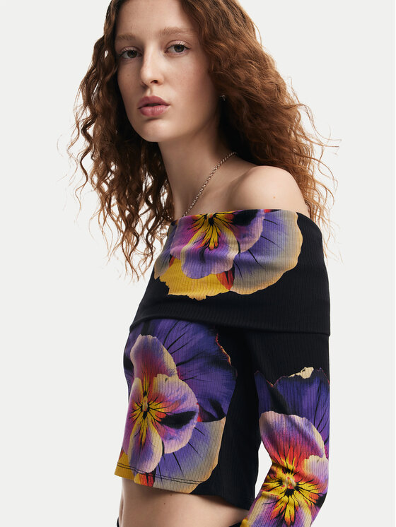 Desigual Desigual Palaidinė Pansee Lacroix 24WWTK92 Juoda Slim Fit