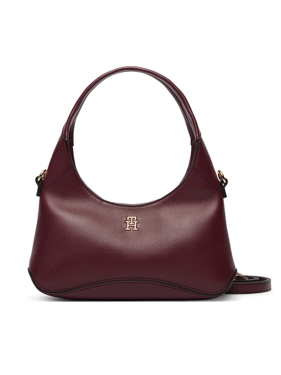 Tommy Hilfiger Tommy Hilfiger Torebka Th Everyday Mini Hobo AW0AW19185 Bordowy
