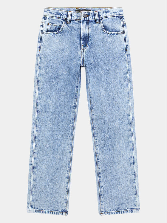 Guess Guess Blugi L4RA06 D45E0 Albastru Regular Fit